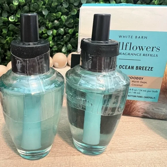 Set of 3 Bath and Body Works Wall Flower Fragrance Refill Warm Ocean Breeze New - Picture 7 of 8